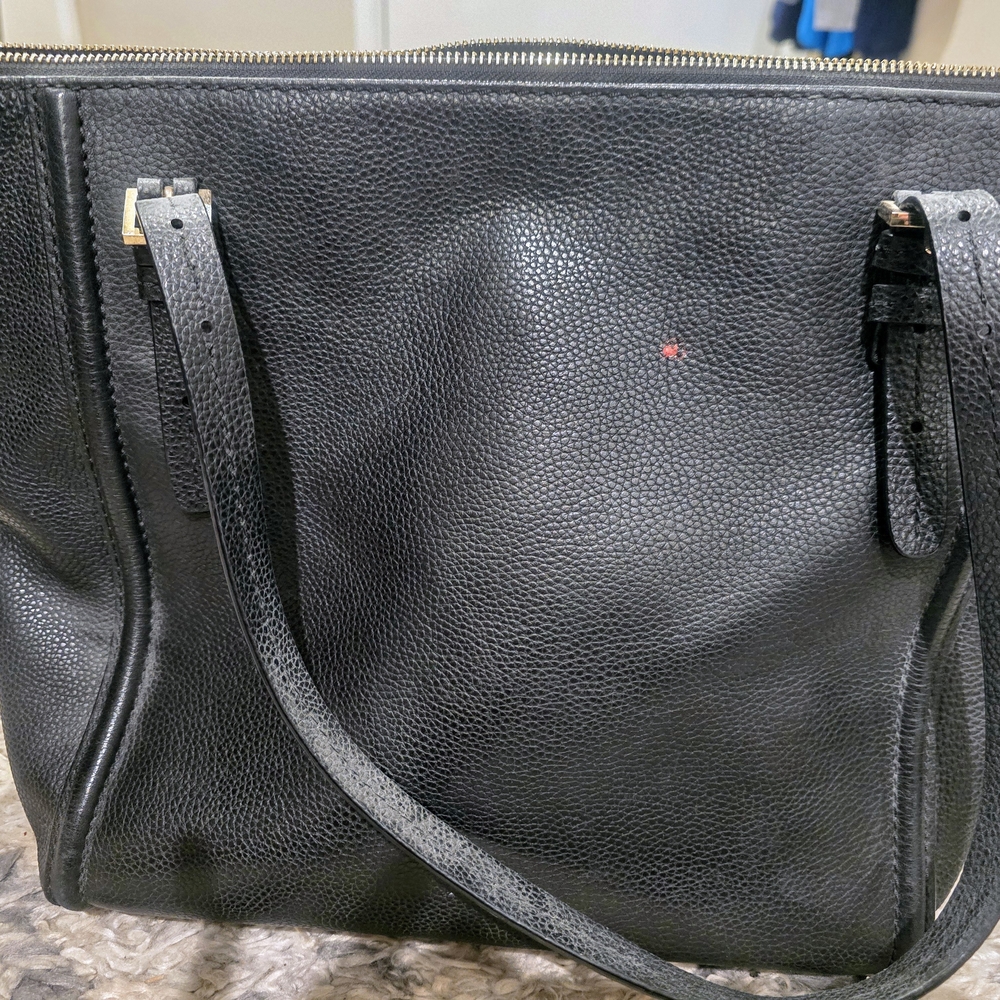 Kate Spade Black Pebbled Leather Tote - Picture 3 of 5